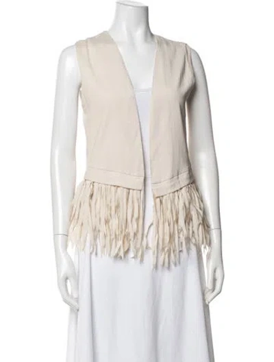 Pre-owned Brunello Cucinelli Silk Vest In Neutrals