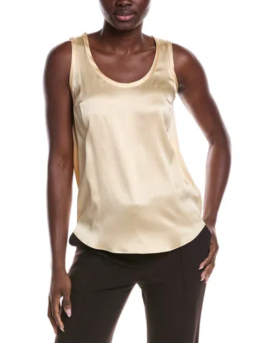 Brunello Cucinelli Silk-blend Tank In Neutral