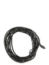 Brunello Cucinelli Silver Bracelet Jewelry Black In 黑色的
