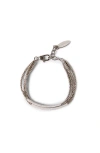Brunello Cucinelli Silver Bracelet In Metallic