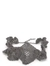 Brunello Cucinelli Flower Sculptured Choker In Silver