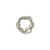 Brunello Cucinelli Silver Knotted Bracelet In Gray