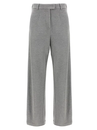BRUNELLO CUCINELLI SILVER LAM PANTS