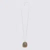 BRUNELLO CUCINELLI BRUNELLO CUCINELLI SILVER METAL MARBLE NECKLACE