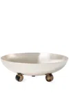 Brunello Cucinelli Silver-plated Steel Bowl In Grey