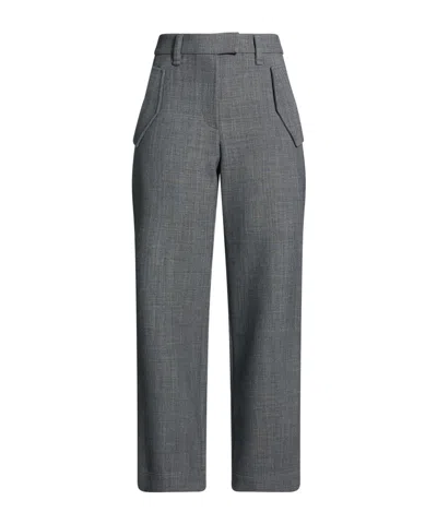 Brunello Cucinelli Simple Straight-leg Pants In Gray