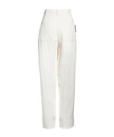 Brunello Cucinelli Simple Straight-leg Pants In White