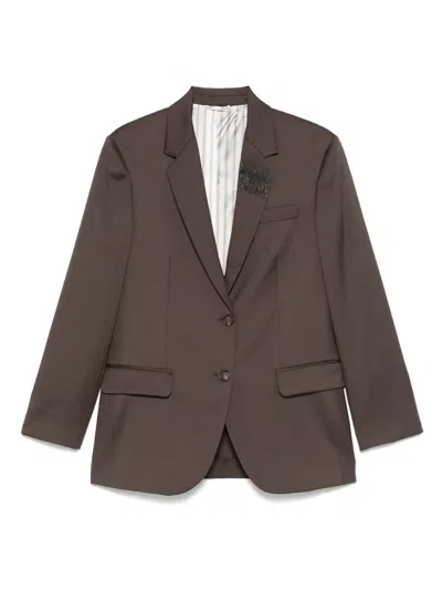 BRUNELLO CUCINELLI SINGLE-BREASTED BLAZER