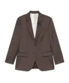 Brunello Cucinelli Single-breasted Brown Blazer