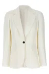 Brunello Cucinelli Viscose And Linen Single-breasted Blazer