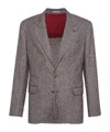 Brunello Cucinelli Single-breasted Blazer In Brown