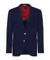 Brunello Cucinelli Wool-cashmere Blend Blazer In Black