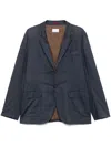 Brunello Cucinelli Single-breasted Blazer In Blue