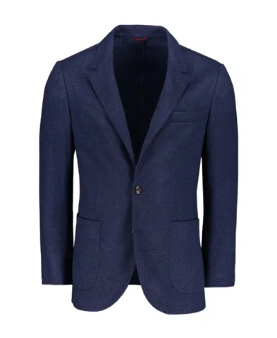 Brunello Cucinelli Single-breasted Blazer In Blue