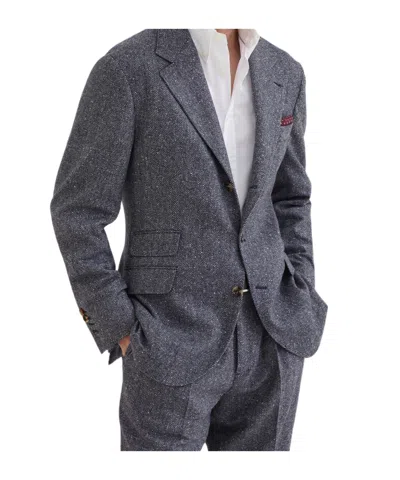 Brunello Cucinelli Single-breasted Blazer In Blue