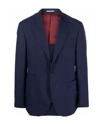 Brunello Cucinelli Single-breasted Blazer In Blue