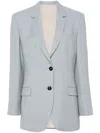 Brunello Cucinelli Single-breasted Blazer In Blue