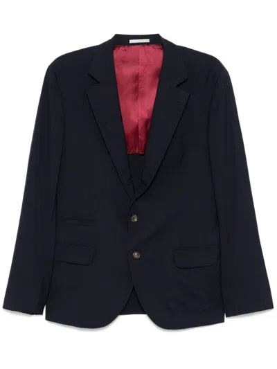 Brunello Cucinelli Single-breasted Blazer In Blue