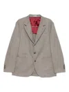 Brunello Cucinelli Single-breasted Blazer In Gray