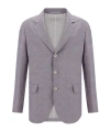 Brunello Cucinelli Single-breasted Blazer In Gray