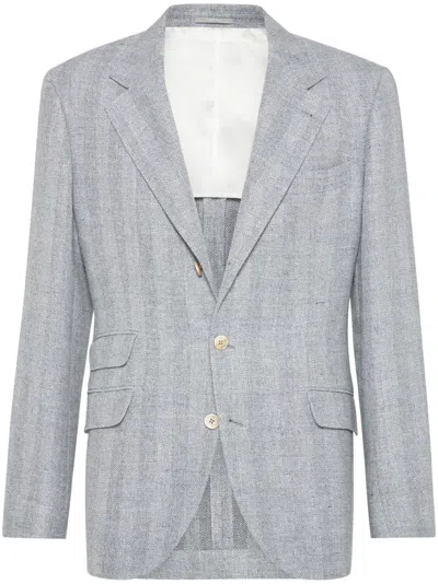 BRUNELLO CUCINELLI SINGLE-BREASTED BLAZER