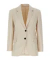 Brunello Cucinelli Blazer Monile Blazer And Suits White In Nude