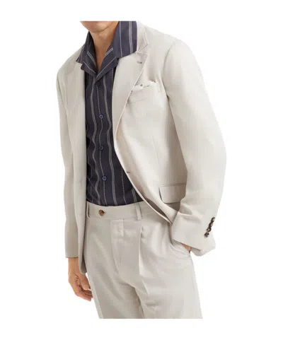 Brunello Cucinelli Single-breasted Blazer In Yuta