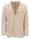 Brunello Cucinelli Single-breasted Cashmere Blazer In Beige