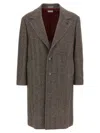 Brunello Cucinelli Cashmere And Silk Single Breasted Coat In Brown
