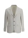 Brunello Cucinelli Single-breasted Check Blazer In Juta