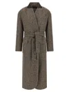 Brunello Cucinelli Single-breasted Coat Coats And Trench Coats Brown In Brown