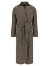 Brunello Cucinelli Single-breasted Coat Coats And Trench Coats Brown In Brown