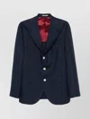 Brunello Cucinelli Single-breasted Deconstructed Jacket Flap Pockets In Blue