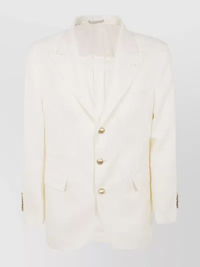 BRUNELLO CUCINELLI SINGLE BREASTED JACKET NOTCH LAPEL
