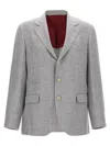BRUNELLO CUCINELLI BRUNELLO CUCINELLI SINGLE-BREASTED LINEN BLEND BLAZER