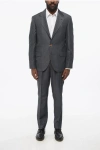 Brunello Cucinelli Single-breasted Linen Blend Blazer With Notch Lapel