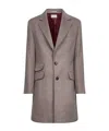 Brunello Cucinelli Notched-lapel Single-breasted Coat In Brown