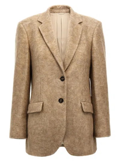 Brunello Cucinelli Single-breasted Mohair Blazer