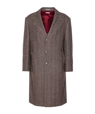 BRUNELLO CUCINELLI BRUNELLO CUCINELLI SINGLE-BREASTED STRAIGHT HEM COAT