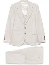 Brunello Cucinelli Single-breasted Suit In Neutrals