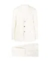 Brunello Cucinelli Leisure Suit With Cotton Blend And Tailored Fit In White