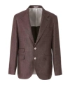 Brunello Cucinelli Single-breasted Tailored Blazer In Brown