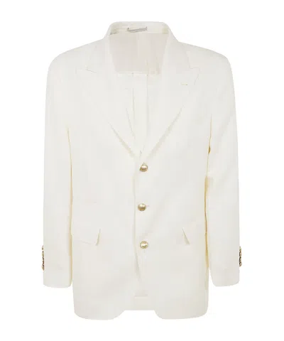 BRUNELLO CUCINELLI BRUNELLO CUCINELLI SINGLE-BREASTED CURVED HEM BLAZER