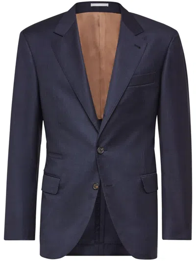 BRUNELLO CUCINELLI SINGLE-BREASTED VIRGIN-WOOL BLAZER
