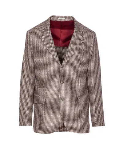 BRUNELLO CUCINELLI SINGLE-BREASTED WOOL AND ALPACA BLAZER