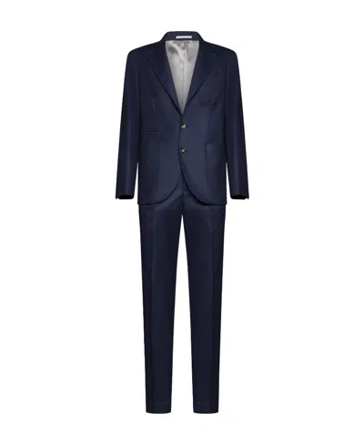 Brunello Cucinelli Single-breasted Wool Blazer In Black