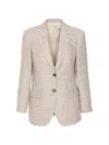 Brunello Cucinelli Single-button Blazer In Neutral