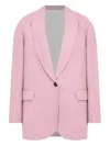 Brunello Cucinelli Single-button Long-sleeve Blazer In Pink
