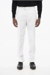Brunello Cucinelli Single-pleated Linen Pants With Hidden Closure In White