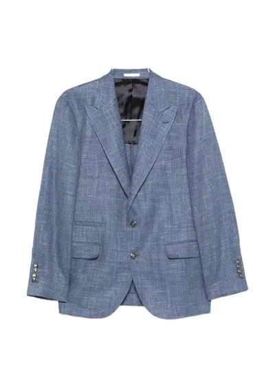 Brunello Cucinelli Tailored Blazer Single Breasted Front Pockets In Blue